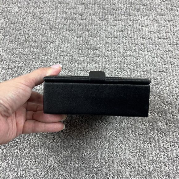 WOLF Jewelry Box Organizer Ring Earring Case LusterLoc Black Travel Case - Picture 2 of 13